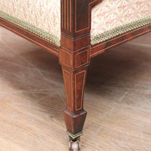 Load image into Gallery viewer, x SOLD Antique French Armchair, Inlay to the timber. Suitable for the Hall, Bedroom or Living. B12240
