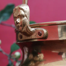Load image into Gallery viewer, Vintage Flemish Brass Champagne Bucket with Swing Handle and Tin-Lined Interior. B12712
