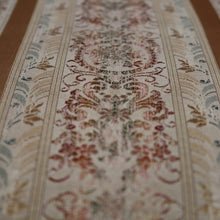 Load image into Gallery viewer, Antique English Mahogany Armchair with Scroll Arms and Floral Upholstery. B12639
