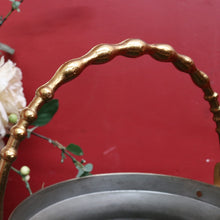 Load image into Gallery viewer, Vintage Flemish Brass Champagne Bucket with Swing Handle and Tin-Lined Interior. B12712
