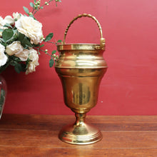 Load image into Gallery viewer, Vintage Flemish Brass Champagne Bucket with Swing Handle and Tin-Lined Interior. B12712
