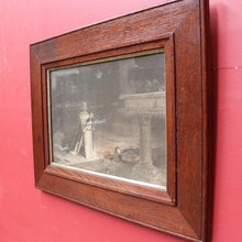 Load image into Gallery viewer, Antique Framed Print of The Vigil by John Pettie (1839-1893) in Thick Oak Frame. B12700
