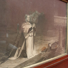 Load image into Gallery viewer, Antique Framed Print of The Vigil by John Pettie (1839-1893) in Thick Oak Frame. B12700
