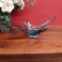 Load image into Gallery viewer, Vintage French Sommerso Art Glass Display Vase with Blue and Purple Layers. B12022
