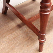 Load image into Gallery viewer, Antique English Mahogany Armchair with Turned Legs and H-Stretcher Base. B12640
