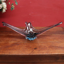 Load image into Gallery viewer, Vintage French Sommerso Art Glass Display Vase with Blue and Purple Layers. B12022
