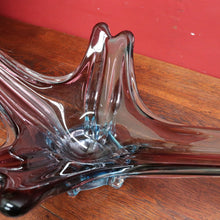 Load image into Gallery viewer, Vintage French Sommerso Art Glass Display Vase with Blue and Purple Layers. B12022
