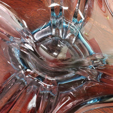 Load image into Gallery viewer, Vintage French Sommerso Art Glass Display Vase with Blue and Purple Layers. B12022

