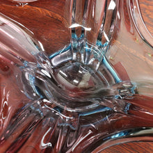 Load image into Gallery viewer, Vintage French Sommerso Art Glass Display Vase with Blue and Purple Layers. B12022
