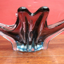 Load image into Gallery viewer, Vintage French Sommerso Art Glass Display Vase with Blue and Purple Layers. B12022
