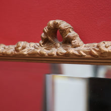 Load image into Gallery viewer, Antique French Gilt Frame Mirror with Floral Detail and Bevelled Edge. B12641
