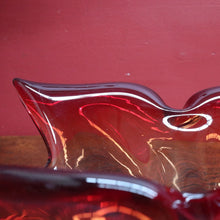 Load image into Gallery viewer, Murano Style Sommerso Art Glass Centrepiece with Amber and Aubergine Tones. B12271
