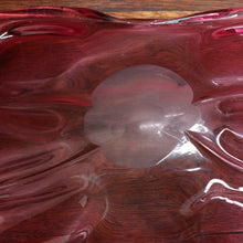 Load image into Gallery viewer, Circa 1960 Italian Mid-Century Art Glass Star or Orchid Bowl in Pink Cranberry Glass. B12272
