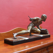 Load image into Gallery viewer, x SOLD Antique French Bronze and Marble Statue Art Deco Sculpture Attributed to Guislain 1930s. B12644

