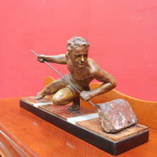 Load image into Gallery viewer, x SOLD Antique French Bronze and Marble Statue Art Deco Sculpture Attributed to Guislain 1930s. B12644
