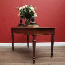 Load image into Gallery viewer, x SOLD Antique French Office Desk. Two Drawer Desk with Pull-out Slides or Hall Table. B12239
