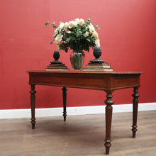 Load image into Gallery viewer, x SOLD Antique French Office Desk. Two Drawer Desk with Pull-out Slides or Hall Table. B12239
