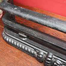 Load image into Gallery viewer, Antique Victorian Cast Iron Fire Fender with Decorative Rope and Scroll Detail. B12953
