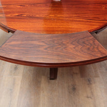 Load image into Gallery viewer, x SOLD Dyrlund Denmark Rosewood Flip-Flap Expandable Dining Table with Four Hidden Leaves – Rare Mid-Century Modern. B12658
