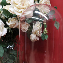 Load image into Gallery viewer, Antique French Napoleon III Glass Cloche or Bell Jar on Black Painted Timber Base. B12314

