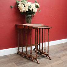 Load image into Gallery viewer, x SOLD Antique French Walnut Nest of Tables, also known as Nesting or Stacking Tables. B12234
