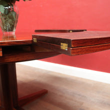 Load image into Gallery viewer, x SOLD Dyrlund Denmark Rosewood Flip-Flap Expandable Dining Table with Four Hidden Leaves – Rare Mid-Century Modern. B12658

