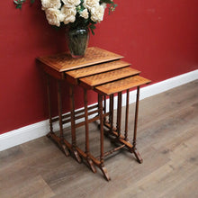 Load image into Gallery viewer, x SOLD Antique French Walnut Nest of Tables, also known as Nesting or Stacking Tables. B12234
