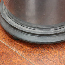 Load image into Gallery viewer, Antique French Napoleon III Glass Cloche or Bell Jar on Black Painted Timber Base. B12314
