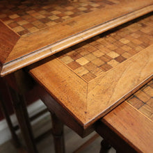 Load image into Gallery viewer, x SOLD Antique French Walnut Nest of Tables, also known as Nesting or Stacking Tables. B12234

