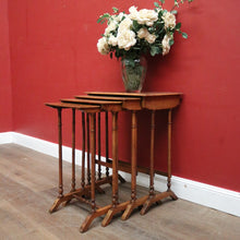 Load image into Gallery viewer, x SOLD Antique French Walnut Nest of Tables, also known as Nesting or Stacking Tables. B12234
