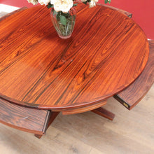 Load image into Gallery viewer, x SOLD Dyrlund Denmark Rosewood Flip-Flap Expandable Dining Table with Four Hidden Leaves – Rare Mid-Century Modern. B12658
