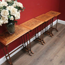 Load image into Gallery viewer, x SOLD Antique French Walnut Nest of Tables, also known as Nesting or Stacking Tables. B12234
