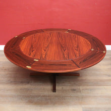 Load image into Gallery viewer, x SOLD Dyrlund Denmark Rosewood Flip-Flap Expandable Dining Table with Four Hidden Leaves – Rare Mid-Century Modern. B12658
