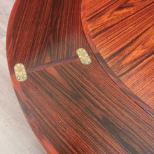 Load image into Gallery viewer, x SOLD Dyrlund Denmark Rosewood Flip-Flap Expandable Dining Table with Four Hidden Leaves – Rare Mid-Century Modern. B12658
