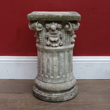 Load image into Gallery viewer, Vintage Garden Ornament Reading Library Child Bust on Greek Style Pedestal. B13045
