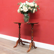 Load image into Gallery viewer, English Pine Chess Table with Hand-Painted Chessboard Top and Turned Legs. B13044
