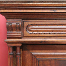 Load image into Gallery viewer, x SOLD Antique French Walnut and Marble Top Hall Cabinet with Carved Doors and Columns. B12619
