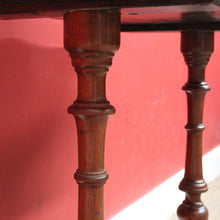 Load image into Gallery viewer, English Pine Chess Table with Hand-Painted Chessboard Top and Turned Legs. B13044

