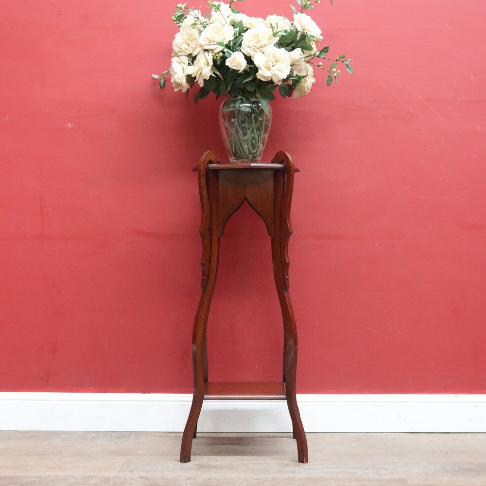 Australian Maple Plant or Statue Stand, Art Nouveau Era with Elegant Lines. B12648