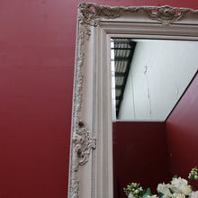Load image into Gallery viewer, Vintage French Provincial Style Bevelled Wall Mirror in Antique Ivory Finish. B13046
