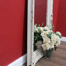 Load image into Gallery viewer, Vintage French Provincial Style Bevelled Wall Mirror in Antique Ivory Finish. B13046

