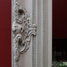 Load image into Gallery viewer, Vintage French Provincial Style Bevelled Wall Mirror in Antique Ivory Finish. B13046
