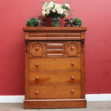 Load image into Gallery viewer, Antique Australian Cedar Chest of Eight Drawers with Original Mother of Pearl Handles. B13043
