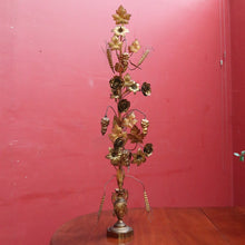 Load image into Gallery viewer, Antique French Gilt Brass Ecclesiastical Altar Ornament with Wheat Grapes and Cross. B12398
