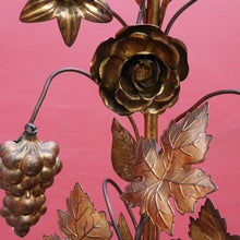 Load image into Gallery viewer, Antique French Gilt Brass Ecclesiastical Altar Ornament with Wheat Grapes and Cross. B12398

