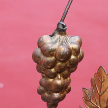 Load image into Gallery viewer, Antique French Gilt Brass Ecclesiastical Altar Ornament with Wheat Grapes and Cross. B12398
