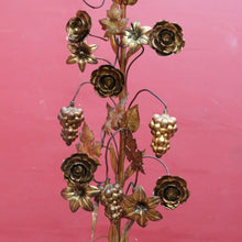Load image into Gallery viewer, Antique French Gilt Brass Ecclesiastical Altar Ornament with Wheat Grapes and Cross. B12398
