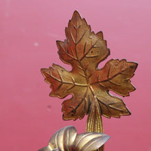 Load image into Gallery viewer, Antique French Gilt Brass Ecclesiastical Altar Ornament with Wheat Grapes and Cross. B12398
