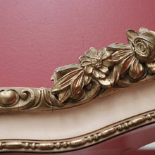 Load image into Gallery viewer, x SOLD Vintage Italian Mirror, Cream and Gilt Trim Wall Mirror, Bevelled Edge Mirror B11053
