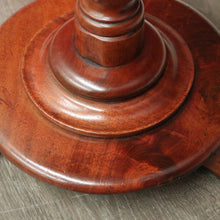 Load image into Gallery viewer, x SOLD Antique English Walnut Wine Table, Antique Circular Lamp or Pedestal Side Table. B9742
